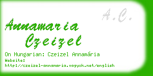 annamaria czeizel business card