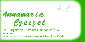 annamaria czeizel business card